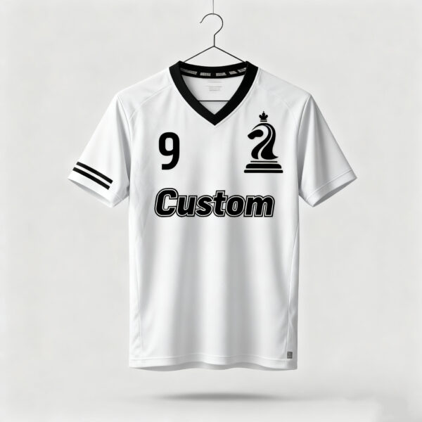 White factory direct sales team football suit set sports shirt European Cup fan breathable quick drying training suit team uniform