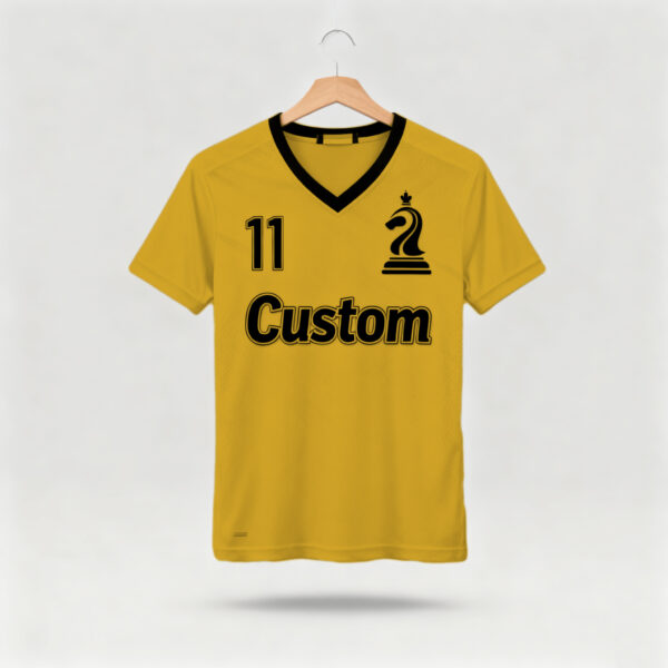 Yellow factory direct sales team football suit set sports shirt European Cup fan breathable quick drying training suit team uniform